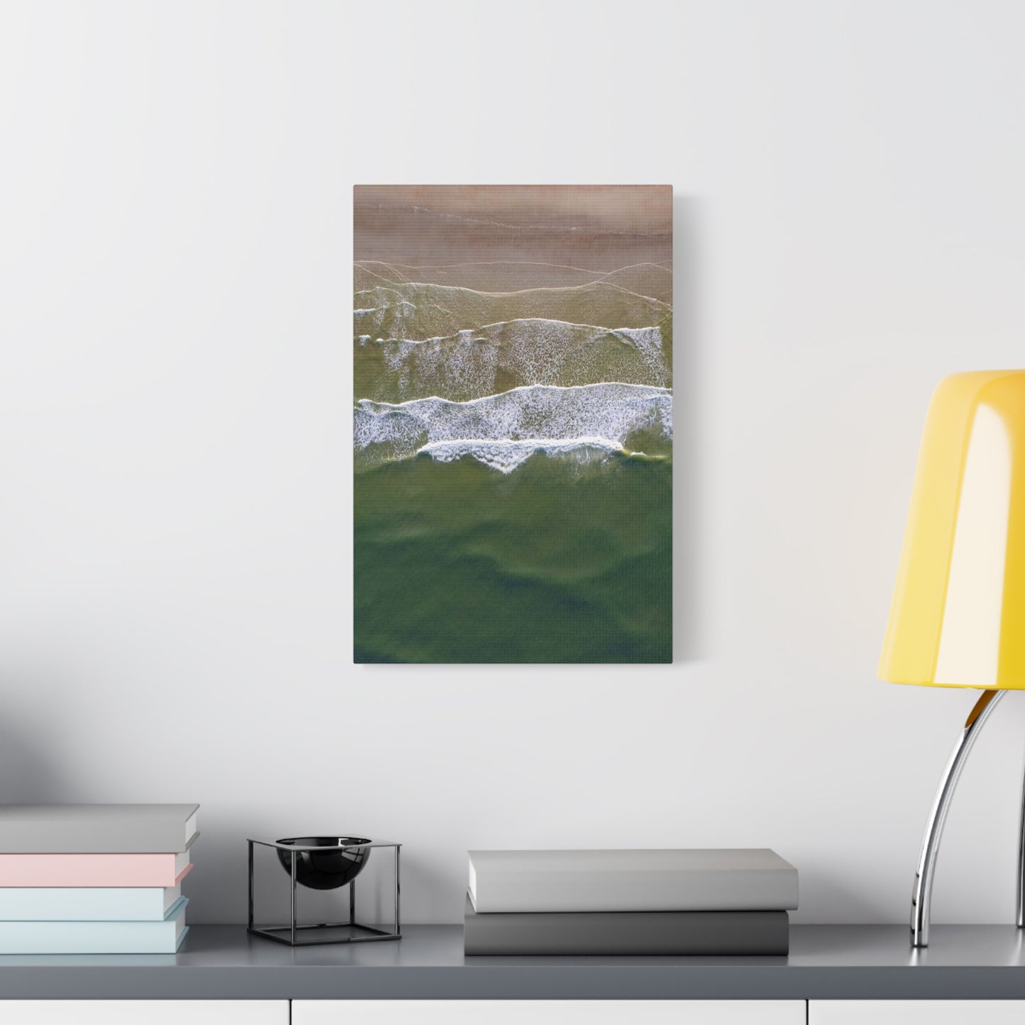 Sand Meets Water on Canvas