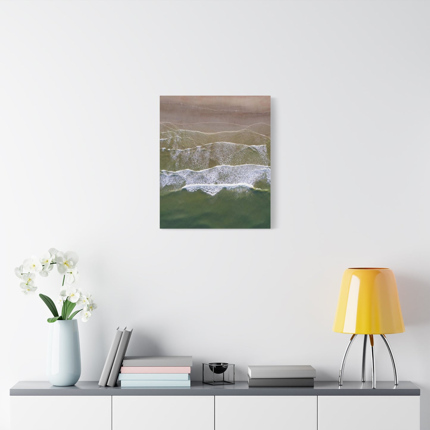Sand Meets Water on Canvas