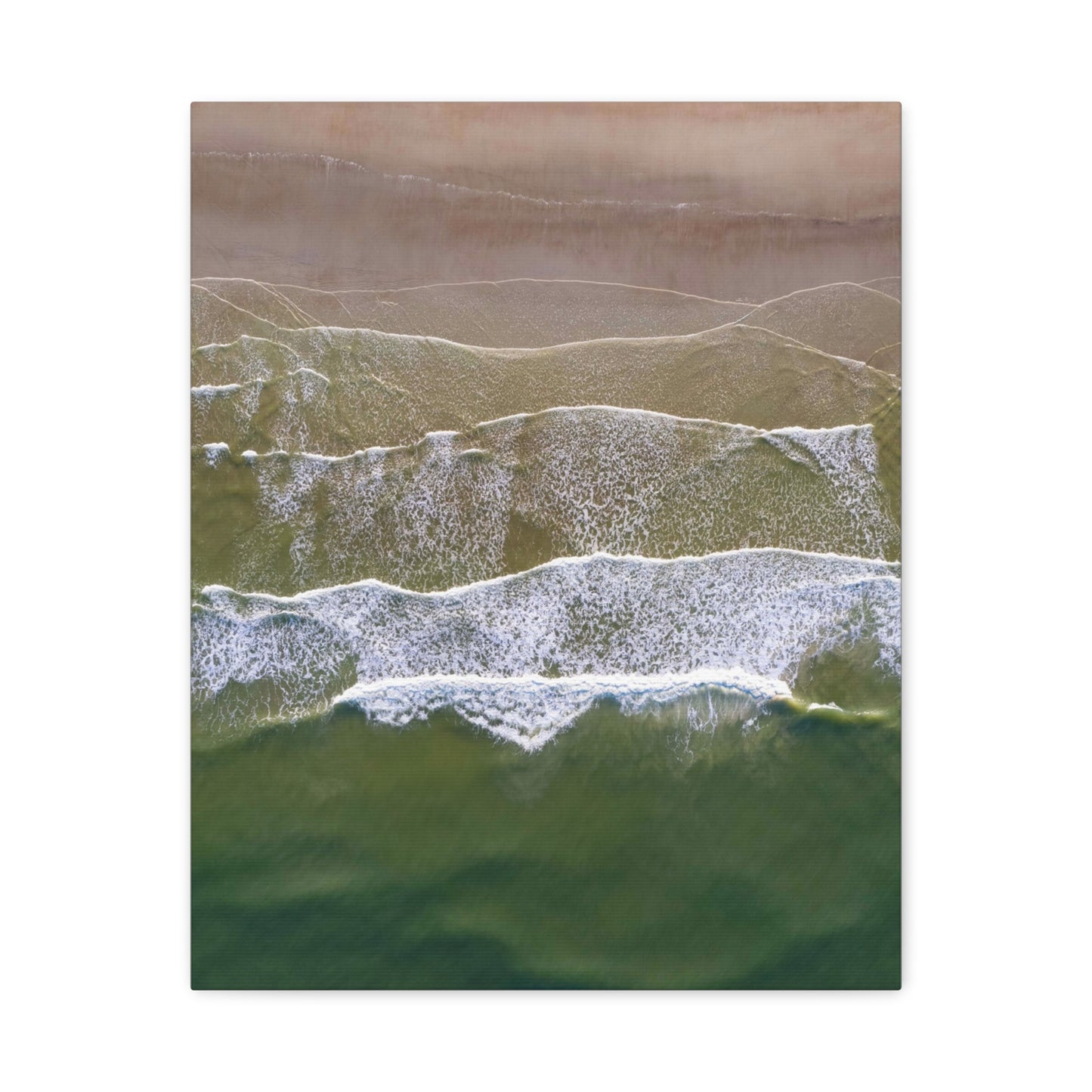 Sand Meets Water on Canvas
