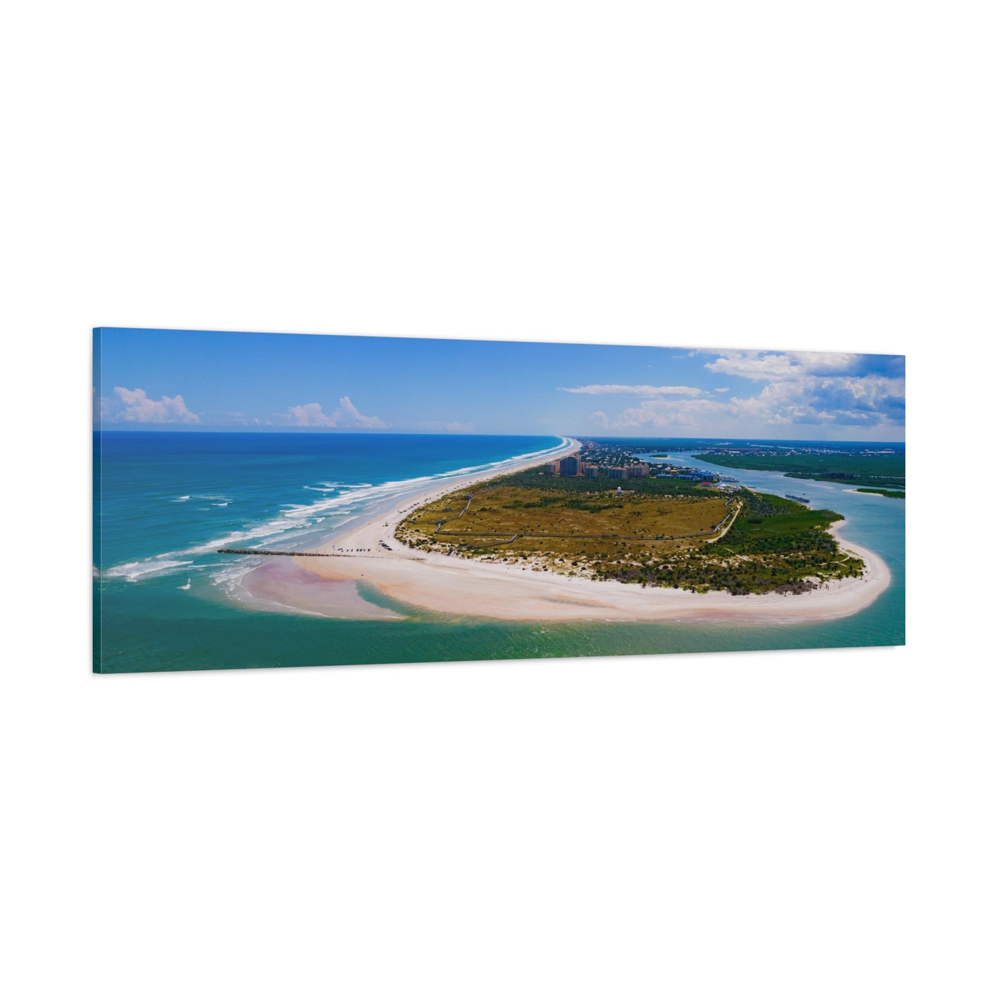 New Smyrna Beach Peninsula on Canvas